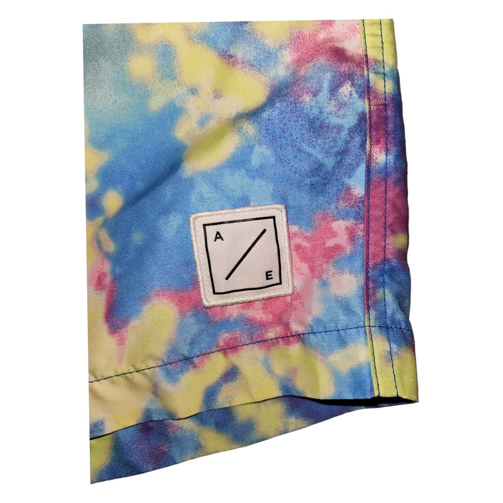 American Eagle Outfitters American Eagle Swim Trunks Men's Medium Tie Dye Draw String Pockets Beach Size ONE SIZE - 6 Thumbnail