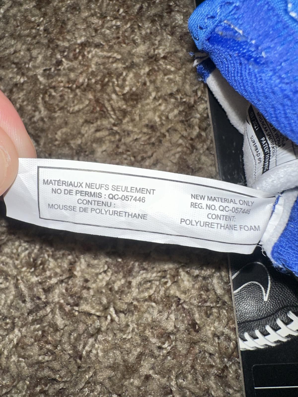 Nike Nike Superbad 6.0 Football Royal Gloves Size ONE SIZE - 7 Thumbnail