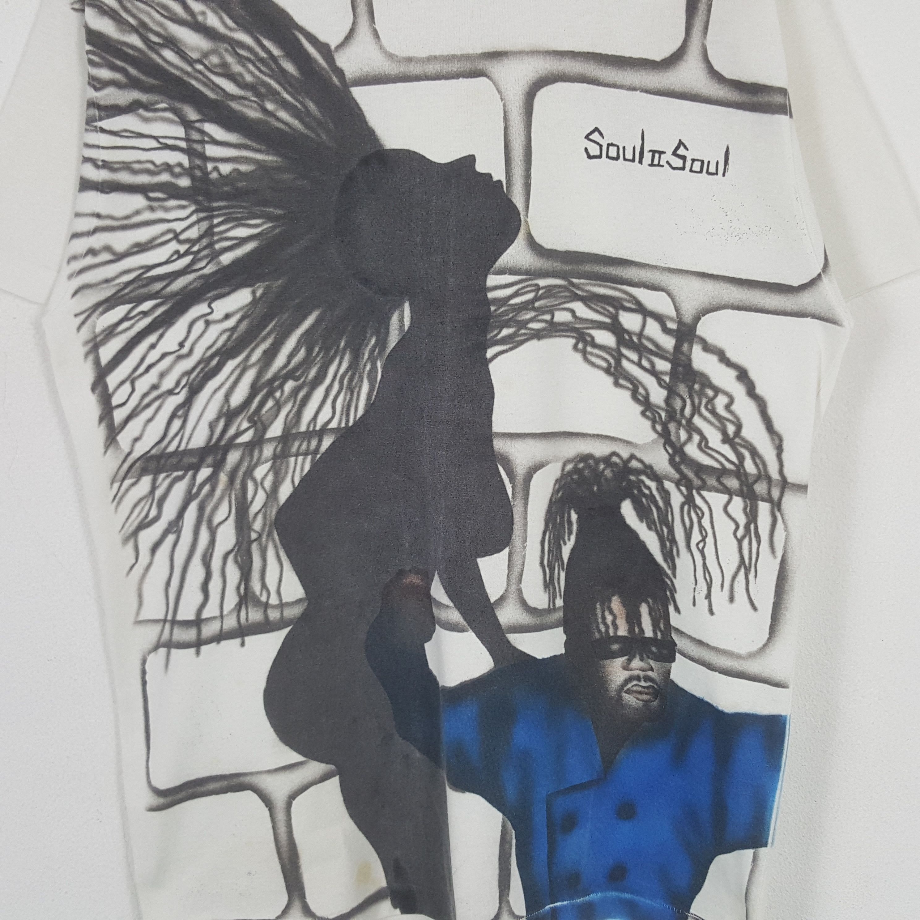 Band Tees × Vintage Vintage RAP TEES SOUL II Soul T-shirt Size US L / EU 52-54 / 3 - 2 Thumbnail