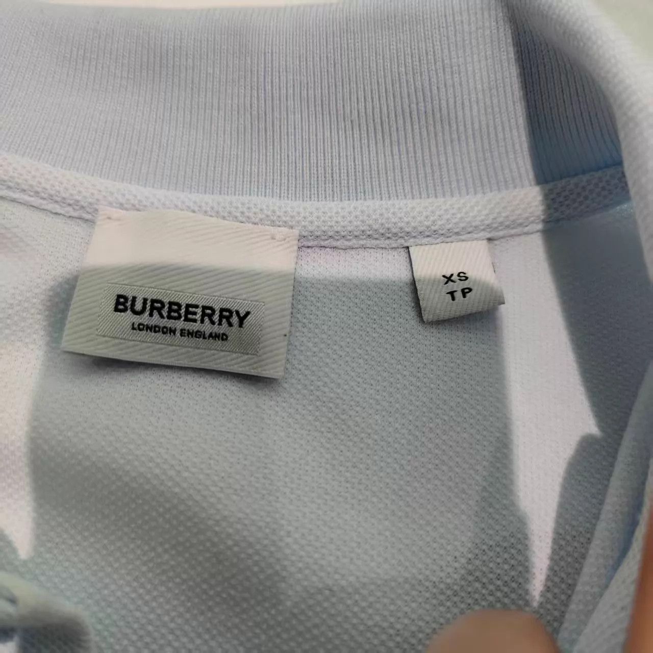 Burberry Burberry Blue Embroidered Polo Shirt XS Size US XS / EU 42 / 0 - 3 Thumbnail