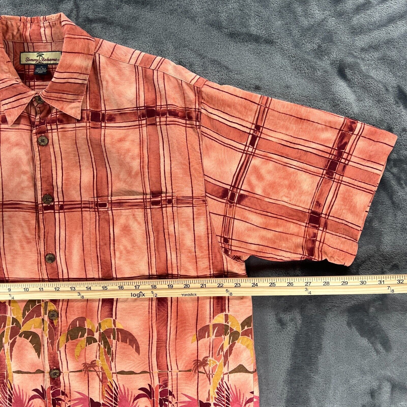 Tommy Bahama Tommy Bahama Men M Silk Linen Palm Trees Beach Summer Night Size US M / EU 48-50 / 2 - 7 Thumbnail