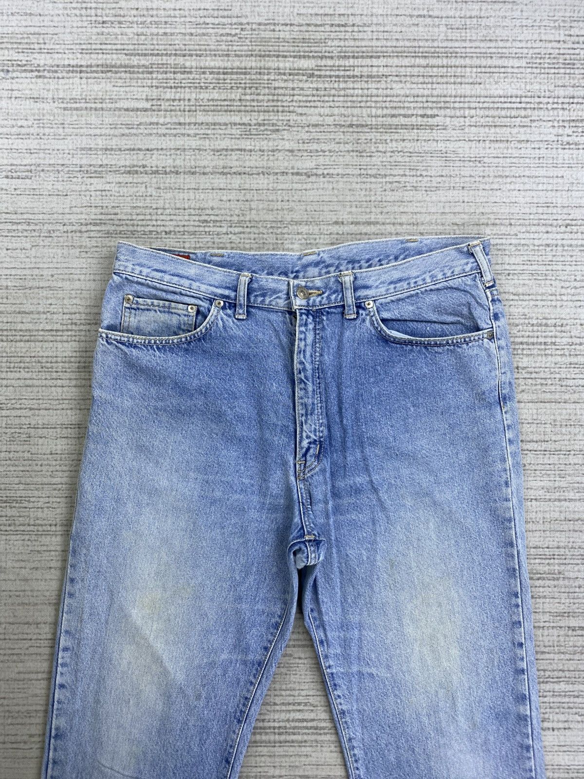 Edwin × Japanese Brand × Vintage Vintage 90s Edwin US Classic Light Blue Denim Pants Size US 35 - 5 Thumbnail