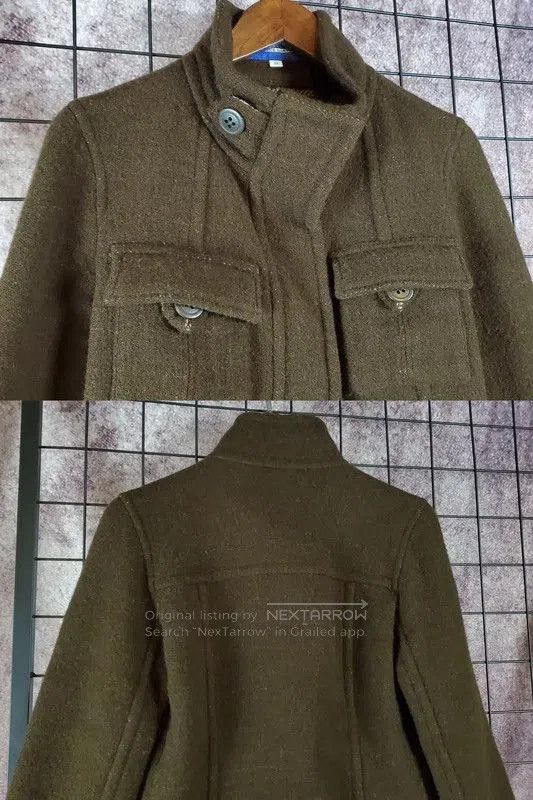 Burberry Burberry Brown Wool Logo Short Cardigan for Women. Size S / US 4 / IT 40 - 3 Thumbnail