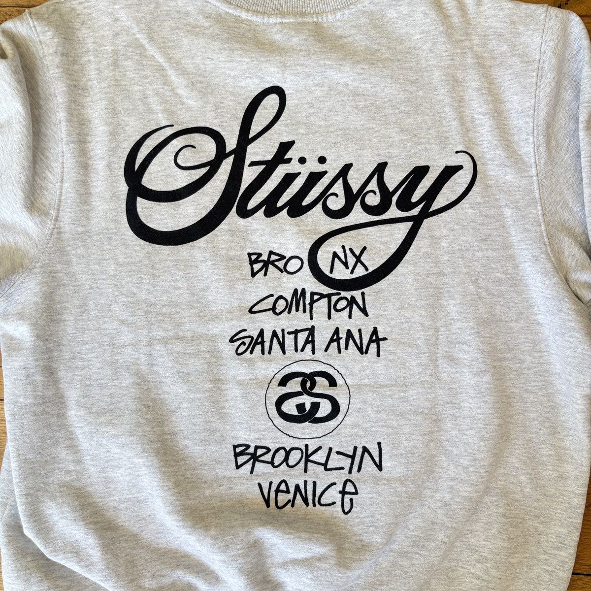 Stussy Stussy World Tour Crewneck Ash Heather Size US L / EU 52-54 / 3 - 5 Thumbnail