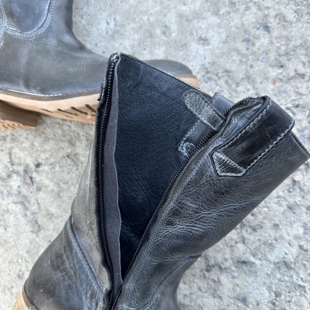 Leather Vintage Women’s Leather Boots HIP Y2K 00s USA Size 37 Size US 7 / IT 37 - 8 Thumbnail