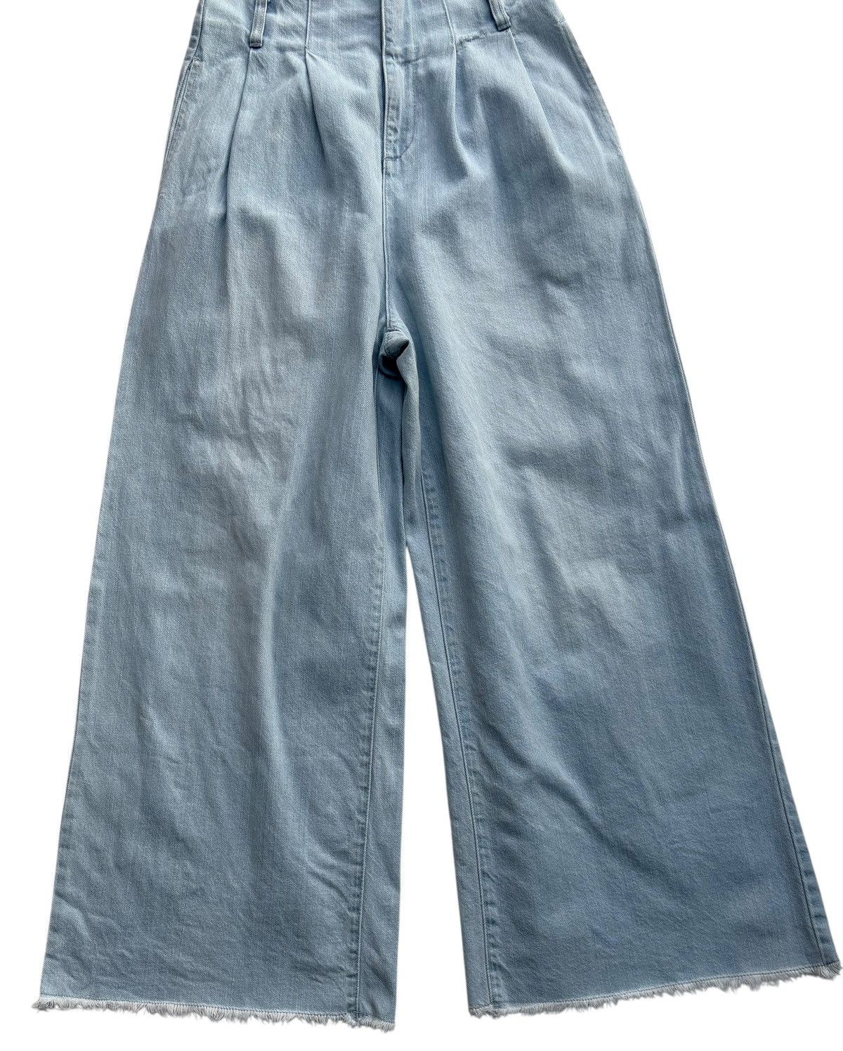 LOWRYS FARM Lowrys Farm Women Wide Leg Flared Denim Pants Size 26" / US 2 / IT 38 - 2 Thumbnail