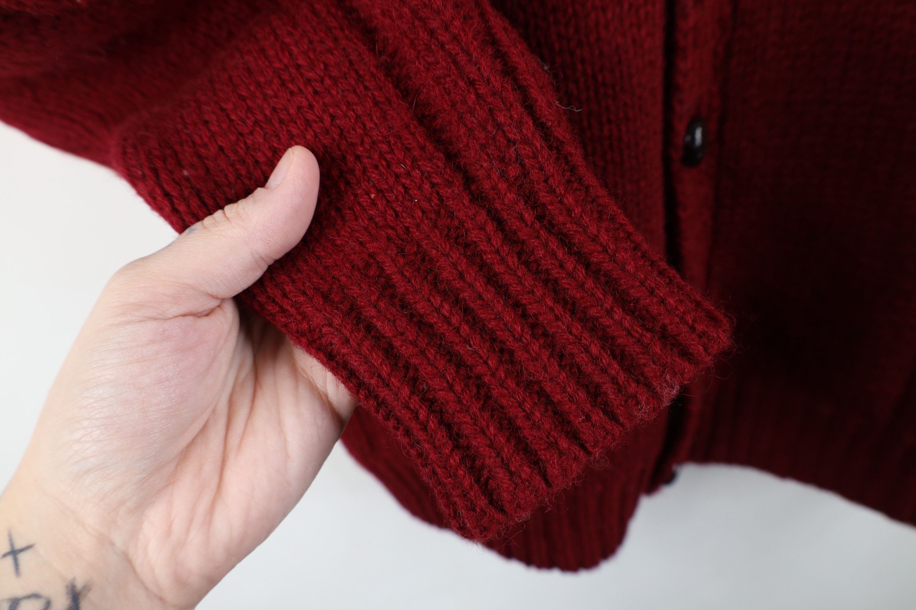 Vintage Vintage 50s 60s Streetwear Cable Shawl Cardigan Sweater USA Size US XL / EU 56 / 4 - 8 Thumbnail