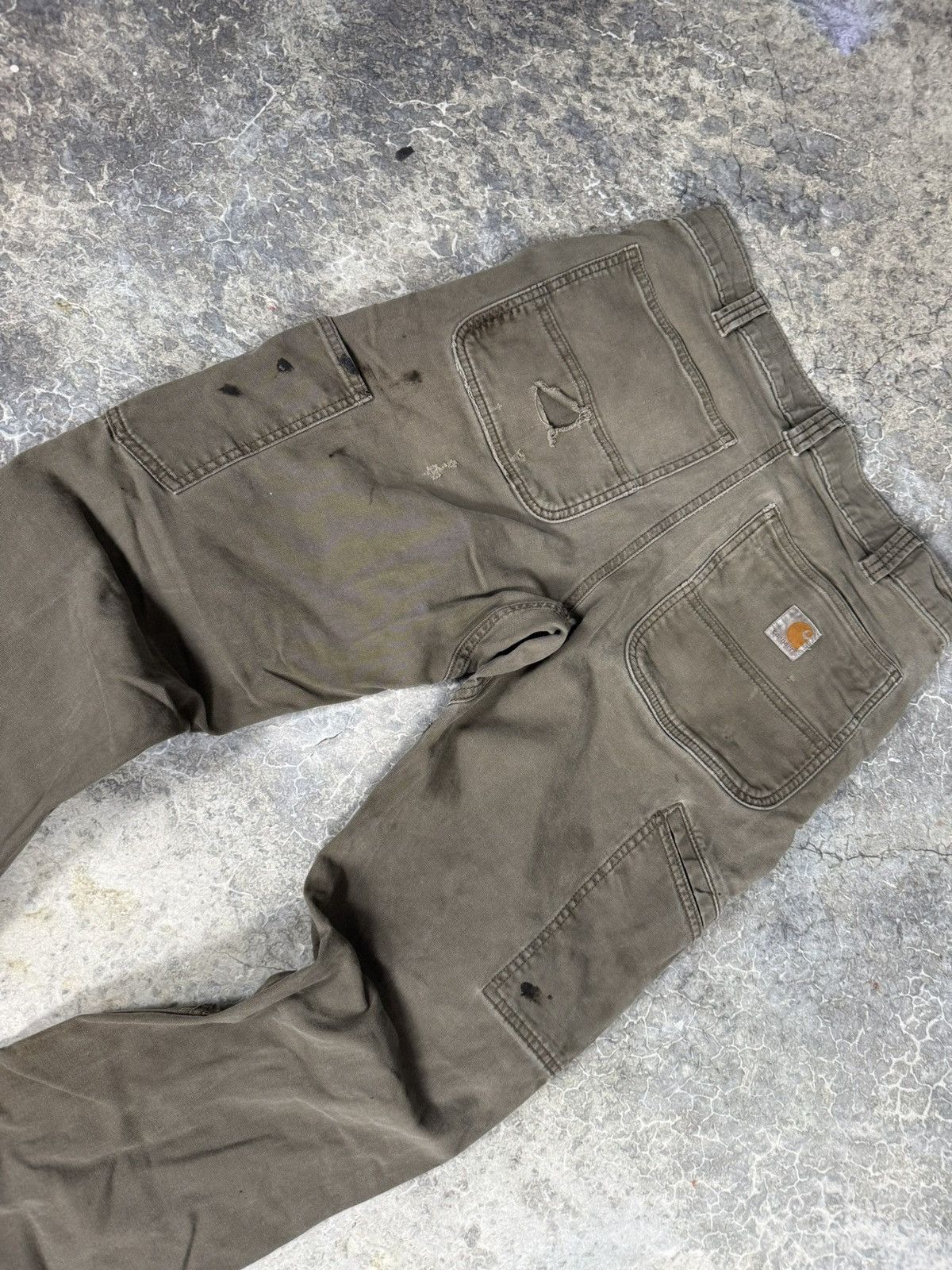Carhartt × Vintage Vintage Thrashed Painter Carhartt Pants Size US 34 / EU 50 - 3 Thumbnail