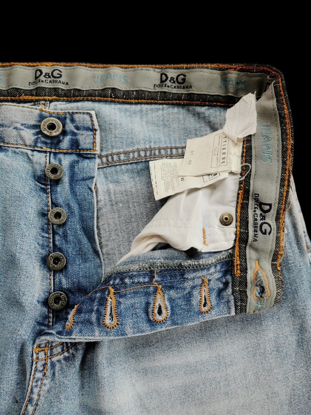 Dolce & Gabbana Vintage Dolce Gabbana Distressed Jeans Size US 30 / EU 46 - 9 Thumbnail
