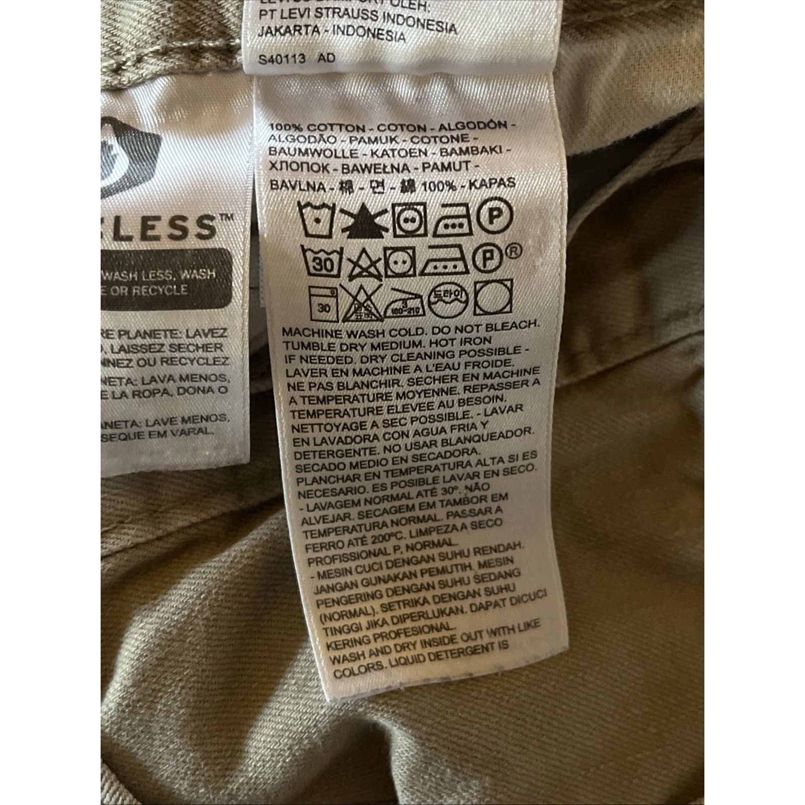 Levi's Levi Men's 559 Relaxed Straight Khaki Pants 32x29 White Tab Size US 32 / EU 48 - 5 Thumbnail