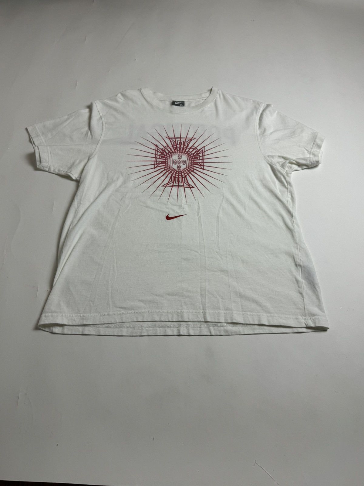 Nike White Nike Portugal Tee Size US XL / EU 56 / 4 - 2 Thumbnail