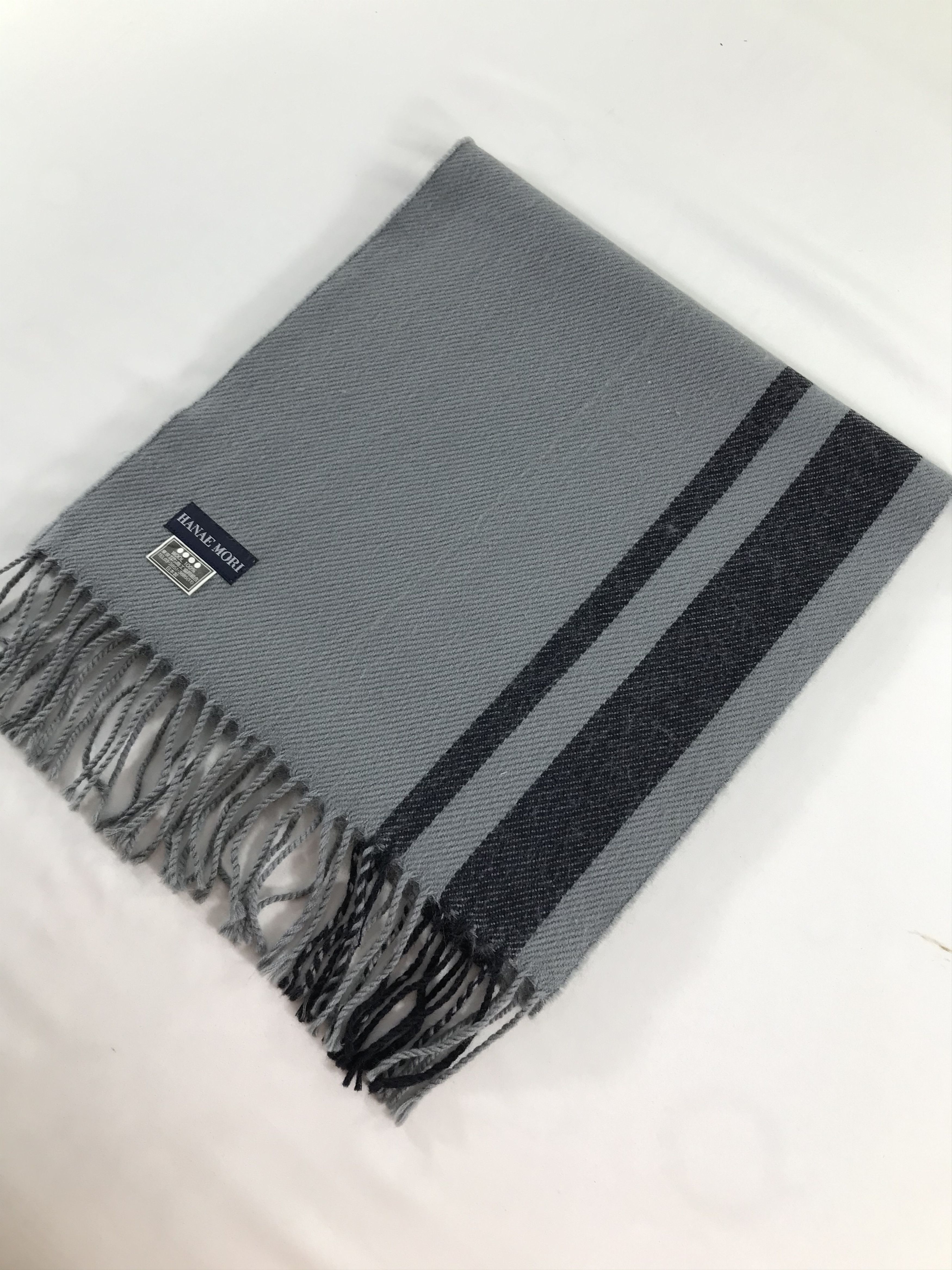 Hanae Mori Hanae Mori Wool Scarf Muffler V225 Size ONE SIZE - 3 Thumbnail