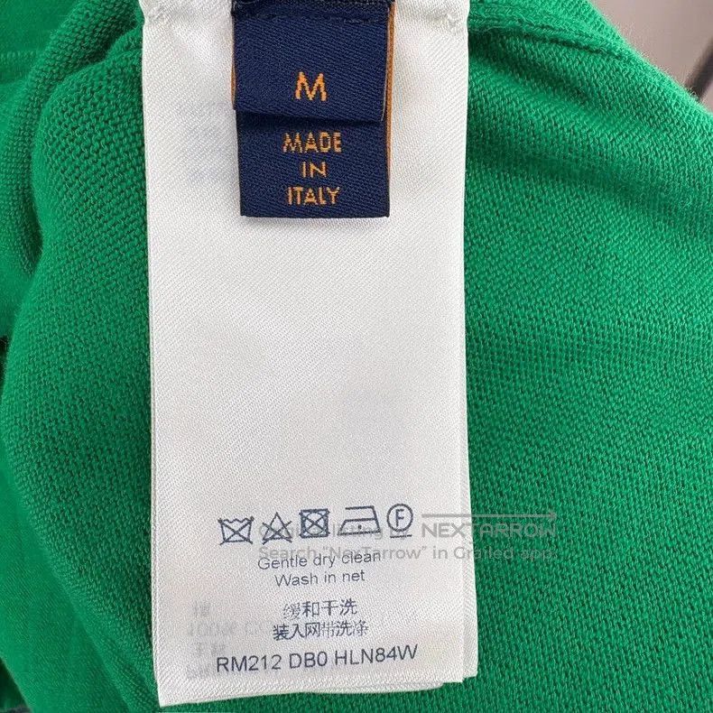 Louis Vuitton Louis Vuitton Green Logo Knit Short Sleeve. Size US M / EU 48-50 / 2 - 6 Thumbnail