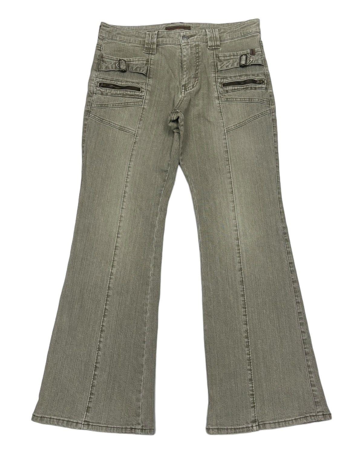 Japanese Brand Vintage Japanese Brand Flash Denim Flare Jeans Size US 31 - 5 Thumbnail