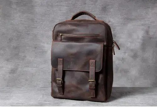 Genuine Leather × Japanese Brand Vintage Genuine Leather Backpack Men Size ONE SIZE - 2 Thumbnail