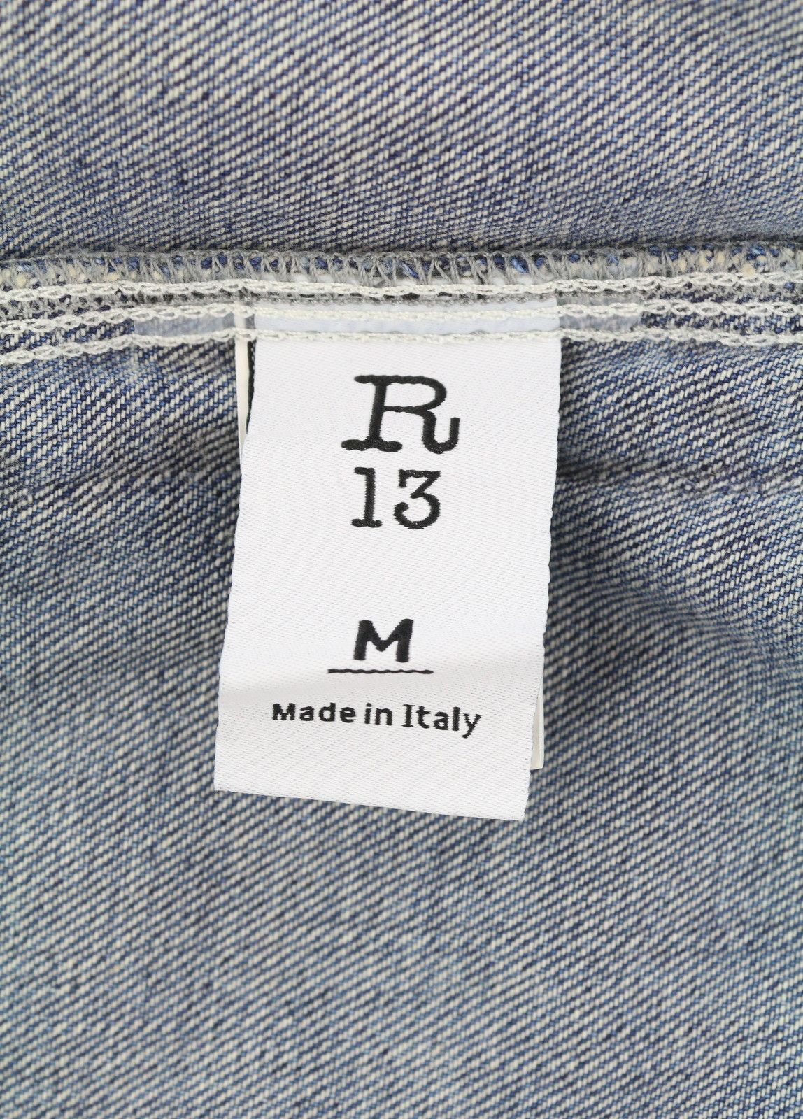 R13 ALICE DOUBLE SHIRT M Kellen Tex Oversized Blue 86168 Size M / US 6-8 / IT 42-44 - 6 Thumbnail