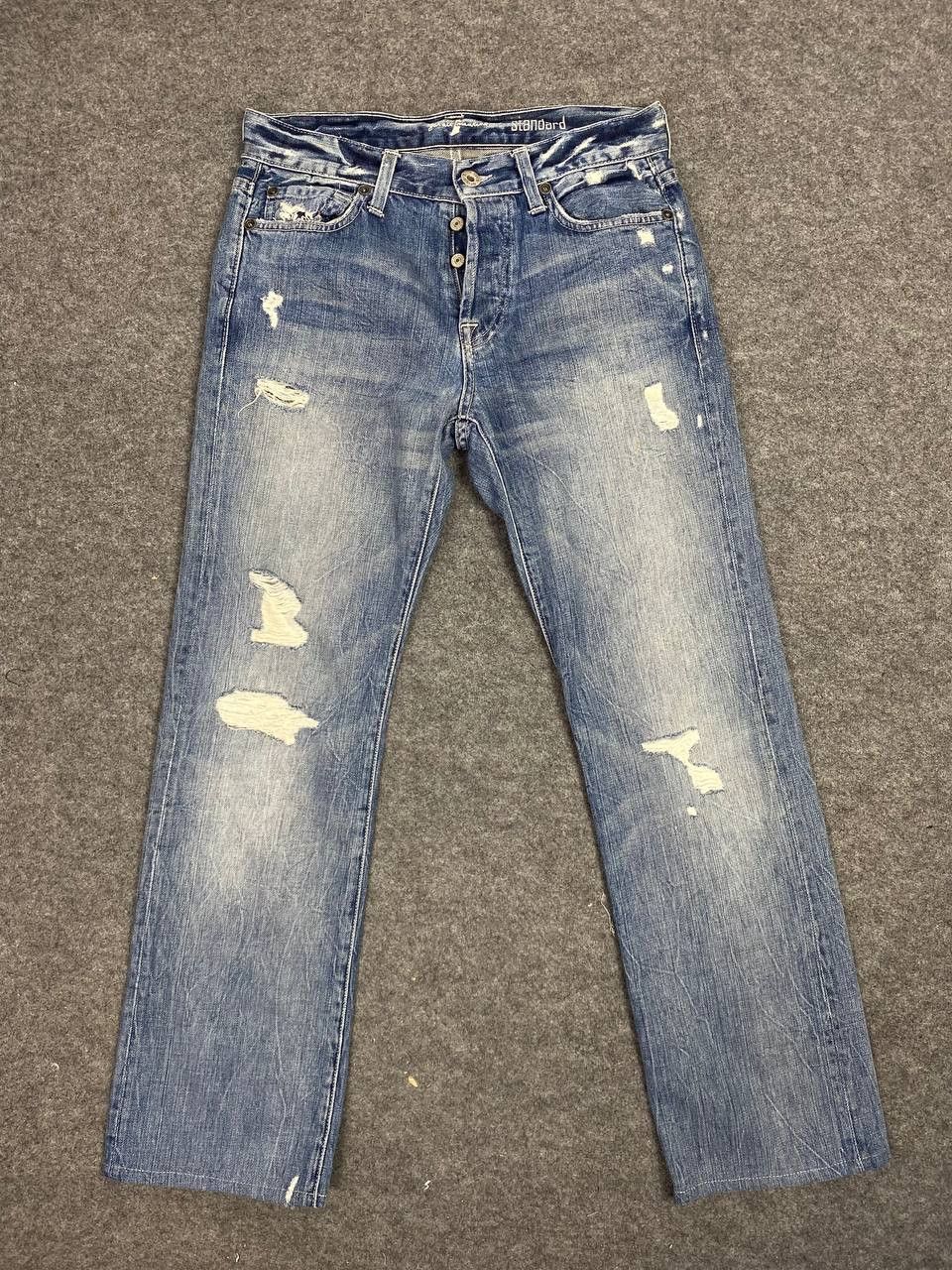 7 For All Mankind 7 for all mannkind standard cut distressed denim nice design Size US 32 / EU 48 - 8 Thumbnail