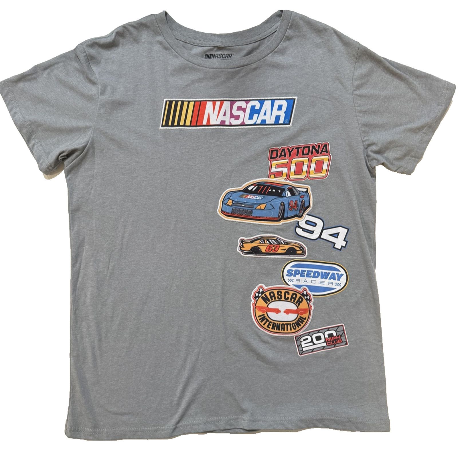 NASCAR NASCAR Daytona 500 Shirt Mens XL Gray Racing Speedway Cars Size US XL / EU 56 / 4 - 1 Thumbnail