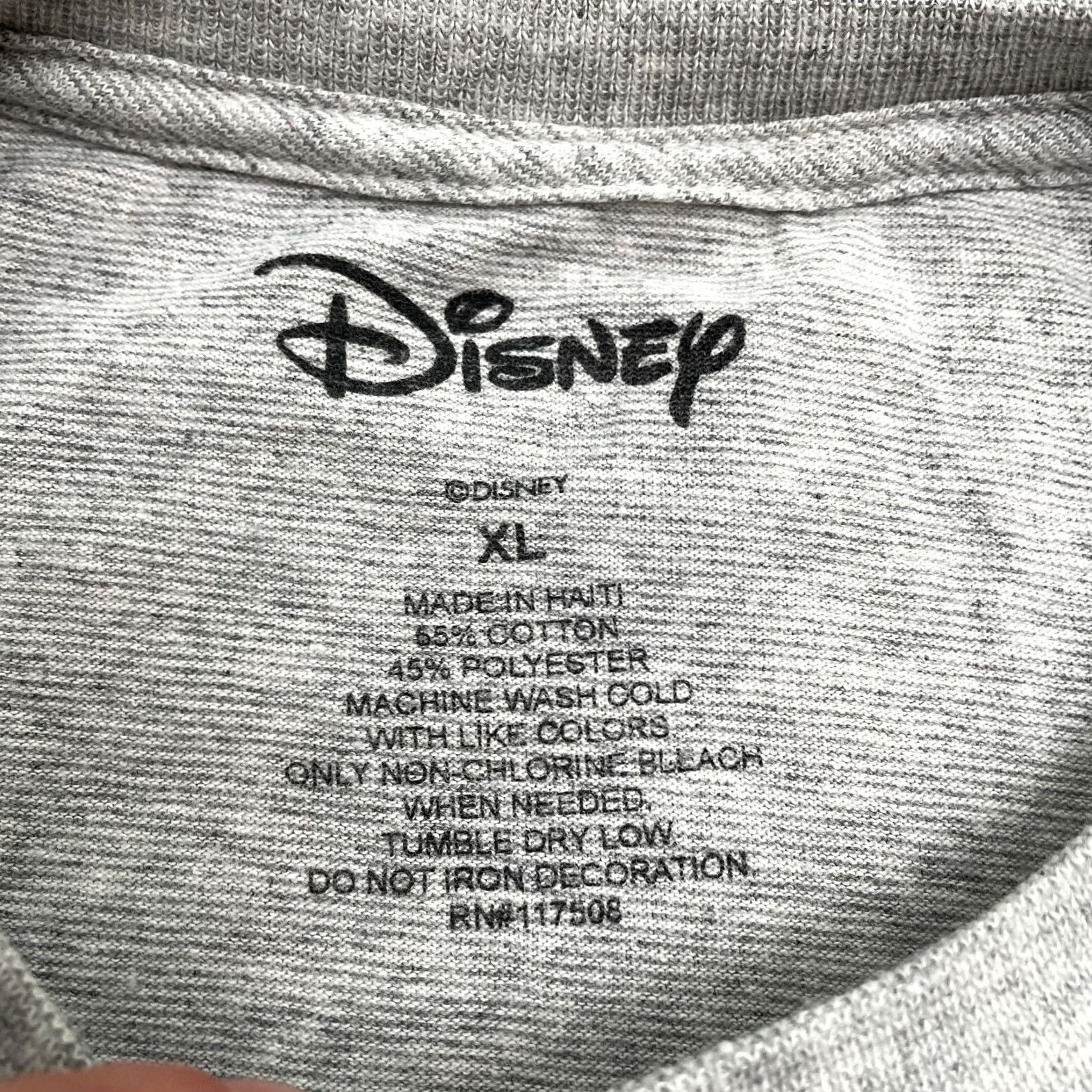 Disney Disney Mickey Mouse T-Shirt Mens XL Gray Graphic Print Crew Neck Short Sleeve Cotton Polyester Regular Fit Vintage: No Size US XL / EU 56 / 4 - 4 Thumbnail
