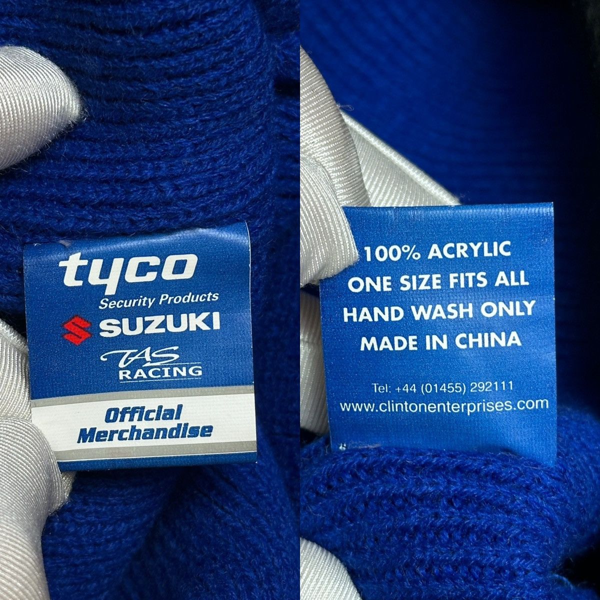 Vintage Vintage Suzuki Tyco Blue Racing Beanie Hat Size ONE SIZE - 11 Thumbnail