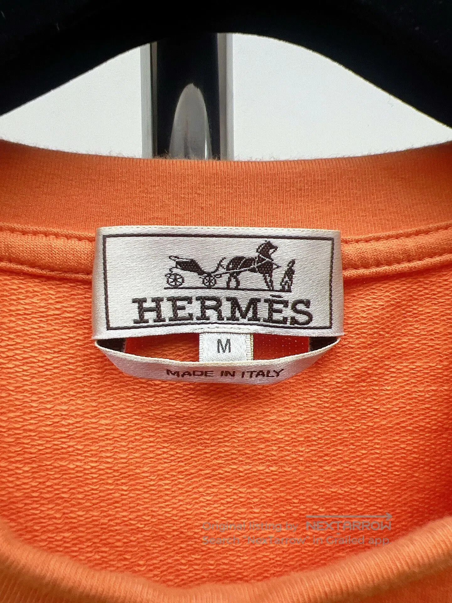 Hermes Hermes Men's Orange Horse Head Short Sleeve T-shirt. Size US M / EU 48-50 / 2 - 9 Thumbnail