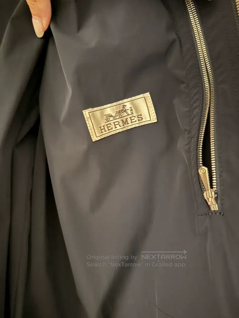 Hermes Hermes Classic Jacket with Black Leather Accents and Zip P Size US S / EU 44-46 / 1 - 5 Thumbnail