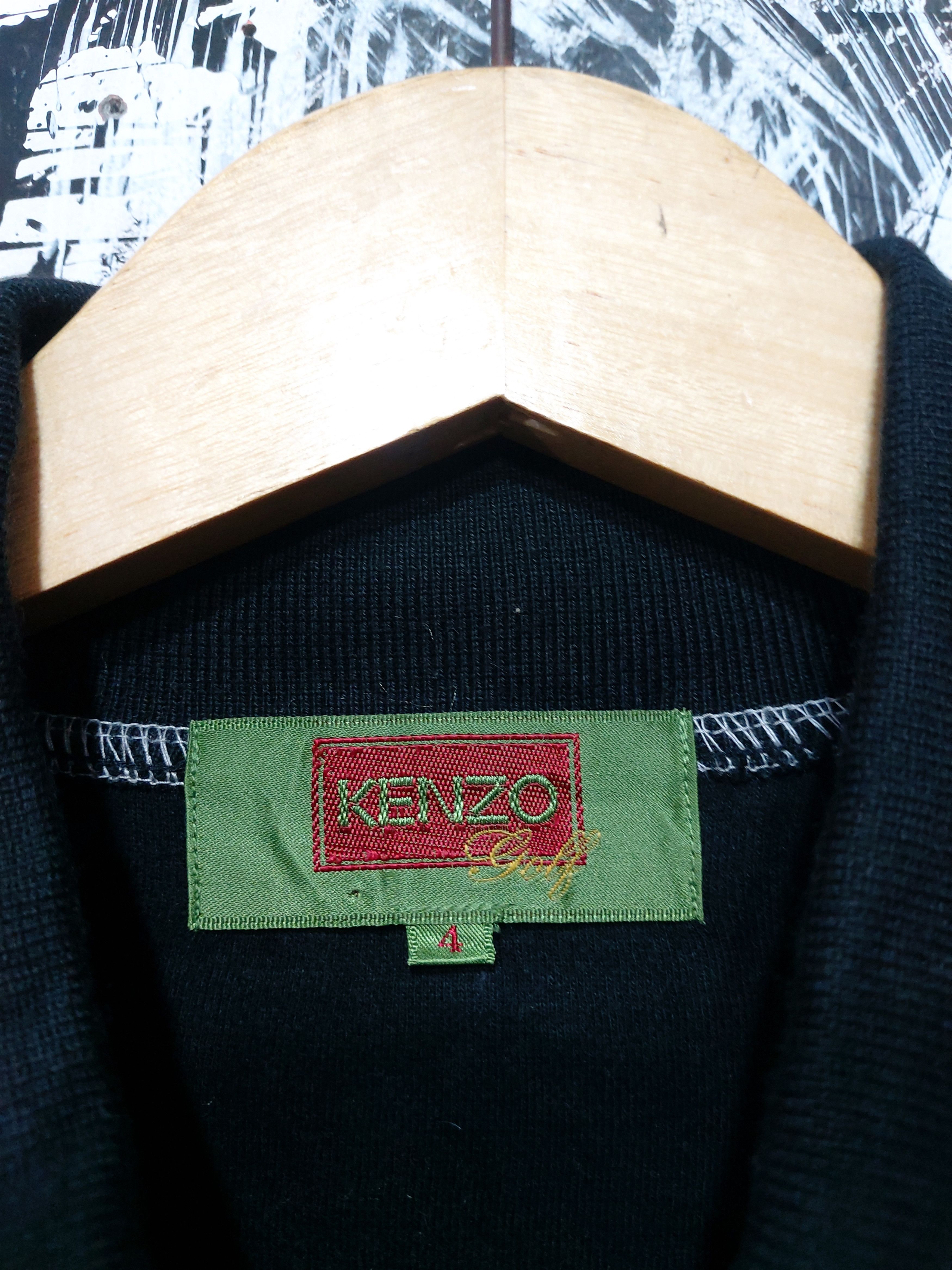 Kenzo KENZO GOLF 2 TONE COLOURS SWEATSHIRT BUTTON UP Size US XL / EU 56 / 4 - 8 Thumbnail