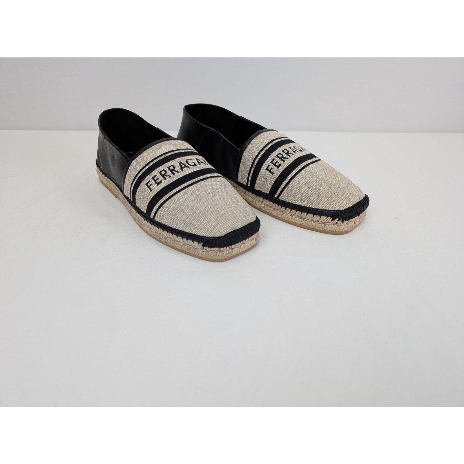 Salvatore Ferragamo o1rshd1 Jacquard canvas espadrilles shoe in multicolor Size US 12 / EU 45 - 5 Thumbnail