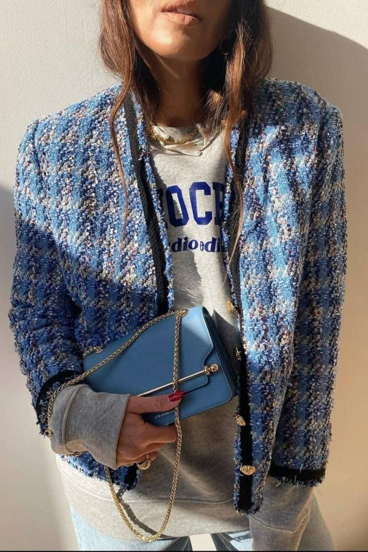 Zara ZARA Tweed blazer S Size S / US 4 / IT 40 - 4 Thumbnail