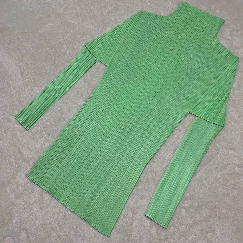 Issey Miyake Issey Miyake size:3 Blue pleated long-sleeved shirt Size M / US 6-8 / IT 42-44 - 4 Thumbnail