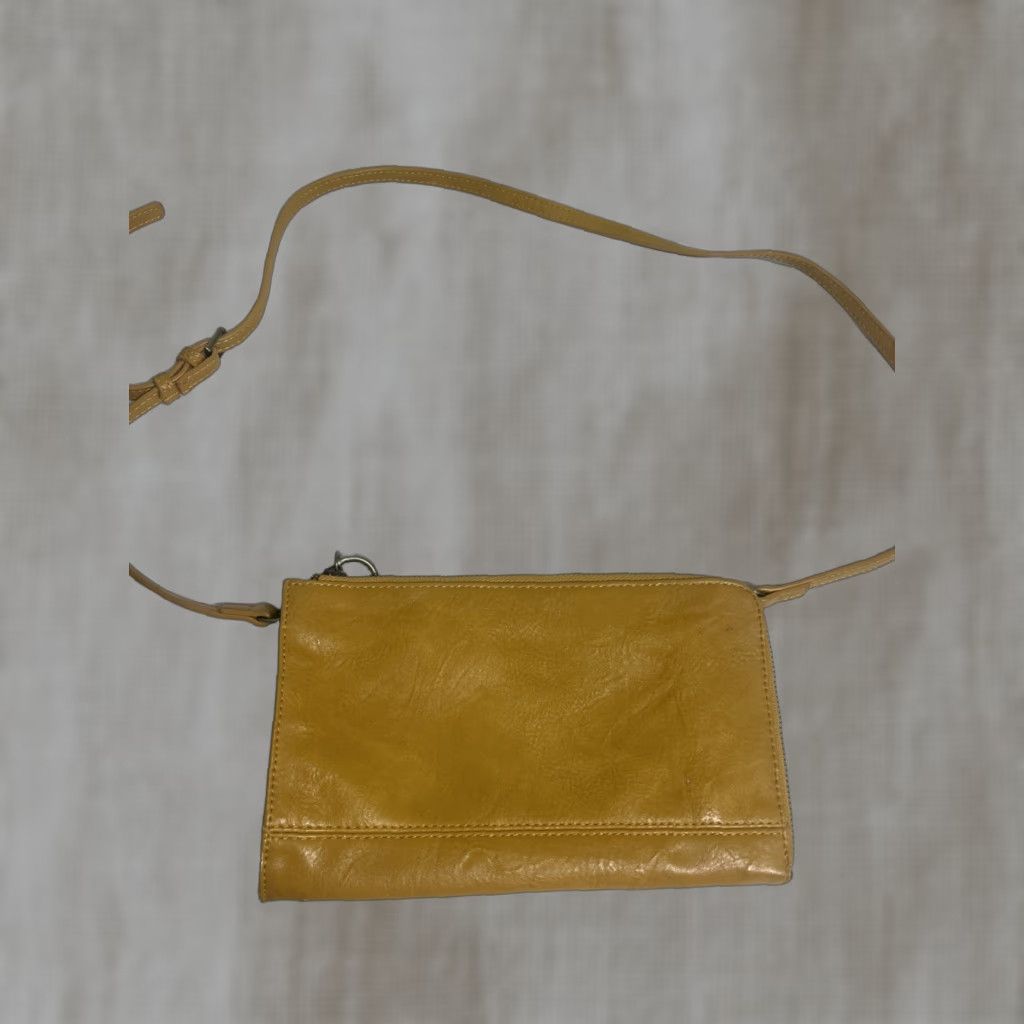 Vintage Sussan Susan Joy Yellow Crossbody Small Purse Crossbody Strap PU Faux Leather Women Small 9.5x6x1 Size ONE SIZE - 1 Thumbnail