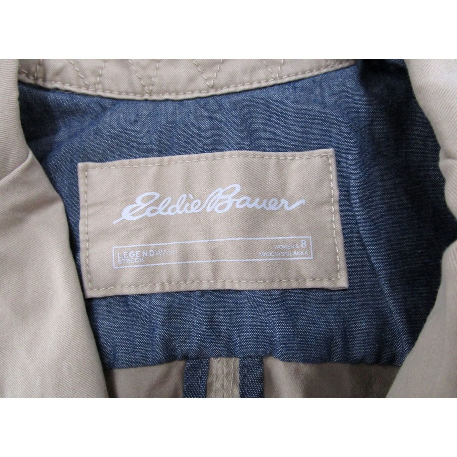 Eddie Bauer Eddie Bauer Jacket Button Up Khaki Beige Women 8 Pockets Casual Fall Spring Shirt/Hoodie (adjusted to fit rules) Size M / US 6-8 / IT 42-44 - 2 Thumbnail