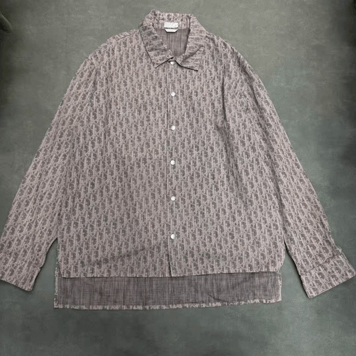 Dior Sz 54 Dior Logo Monogram Shirt Jacket-2507 Size US L / EU 52-54 / 3 - 1 Thumbnail