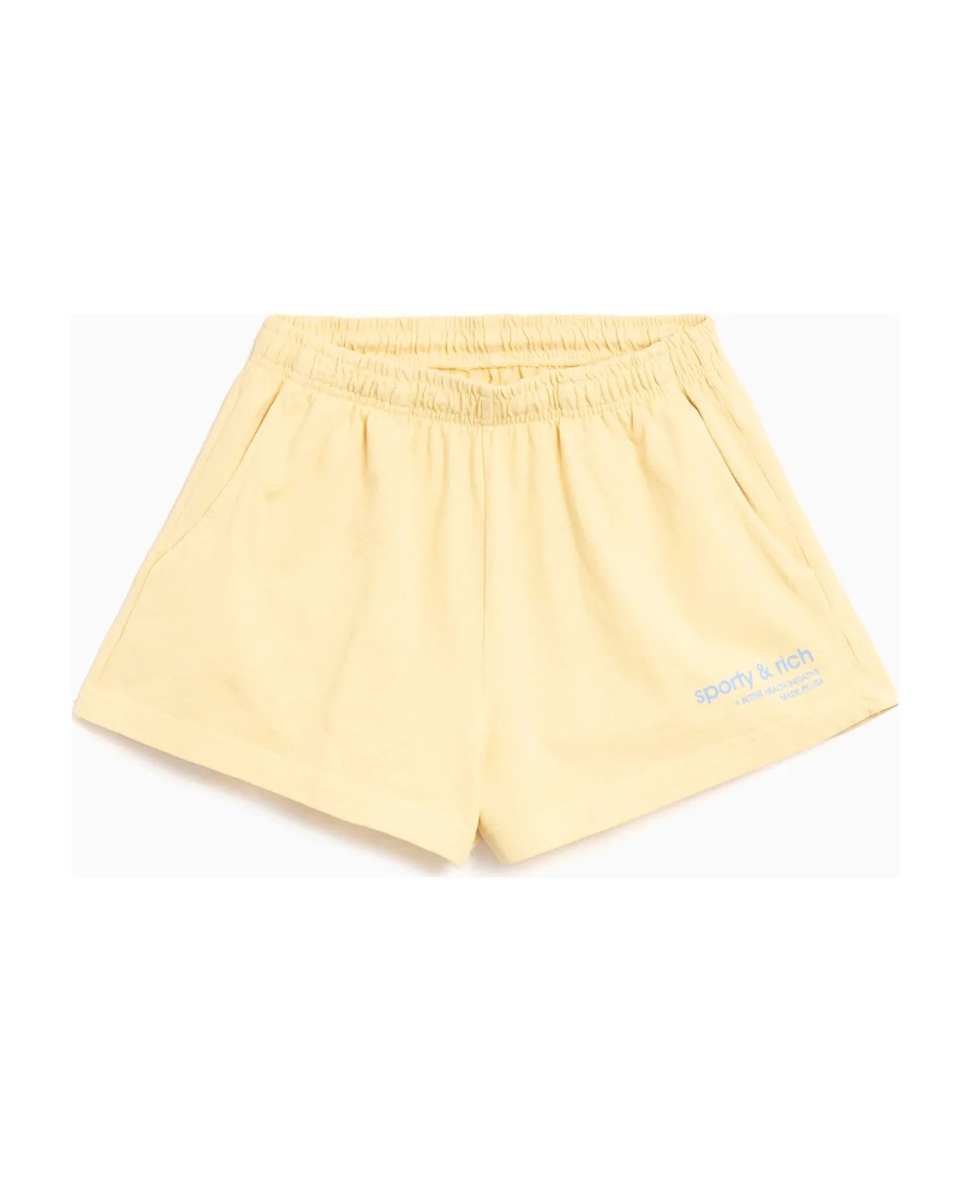 Sporty & Rich o1mle0525 USA Health Club Disco Shorts in Yellow Size 26" / US 2 / IT 38 - 1 Thumbnail