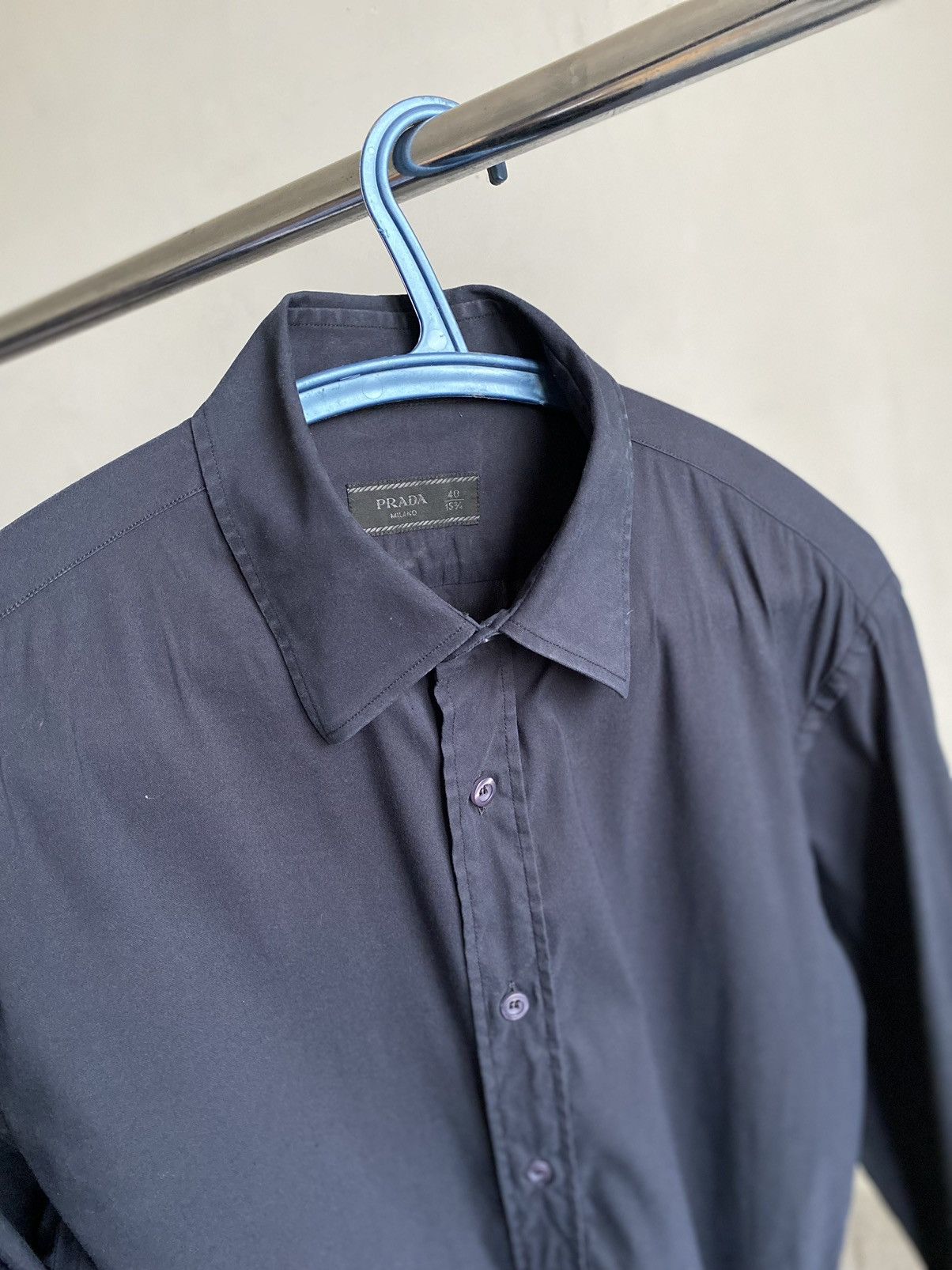 Prada Prada shirt business design collared button up Size US M / EU 48-50 / 2 - 3 Thumbnail