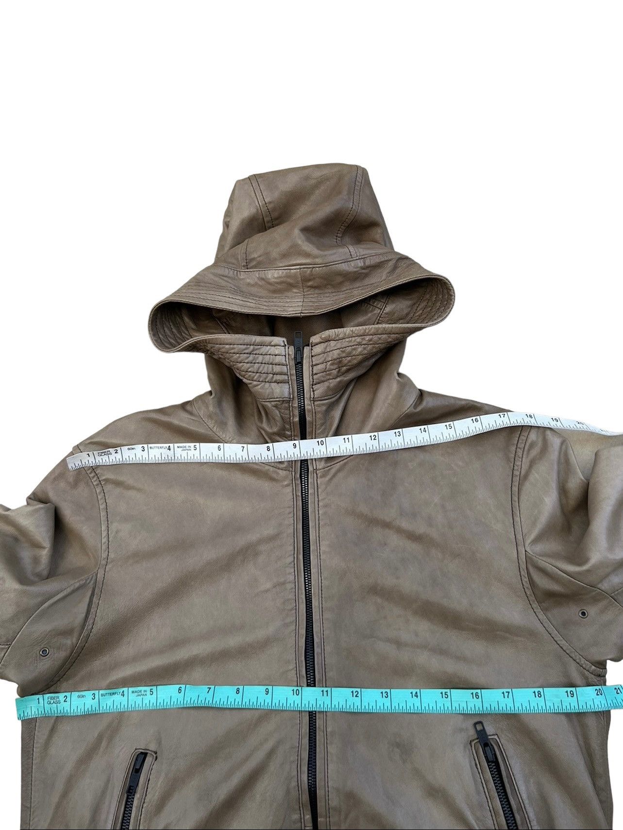 Leather 0000 Japan Patina Sheep Skin Leather Jacket Hoodie Size US M / EU 48-50 / 2 - 3 Thumbnail
