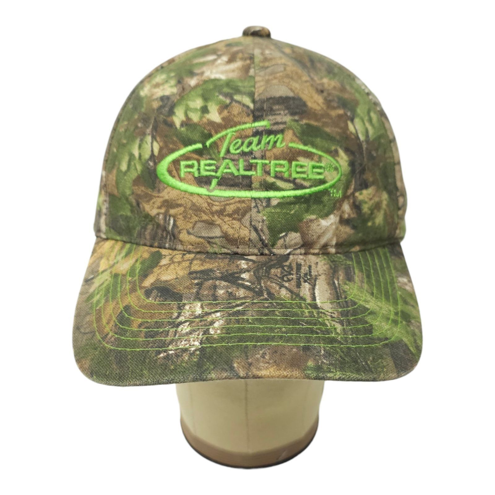 Realtree Team Realtree Camo Hat Strapback Cap Green Embroidered Logo Size ONE SIZE - 12 Thumbnail