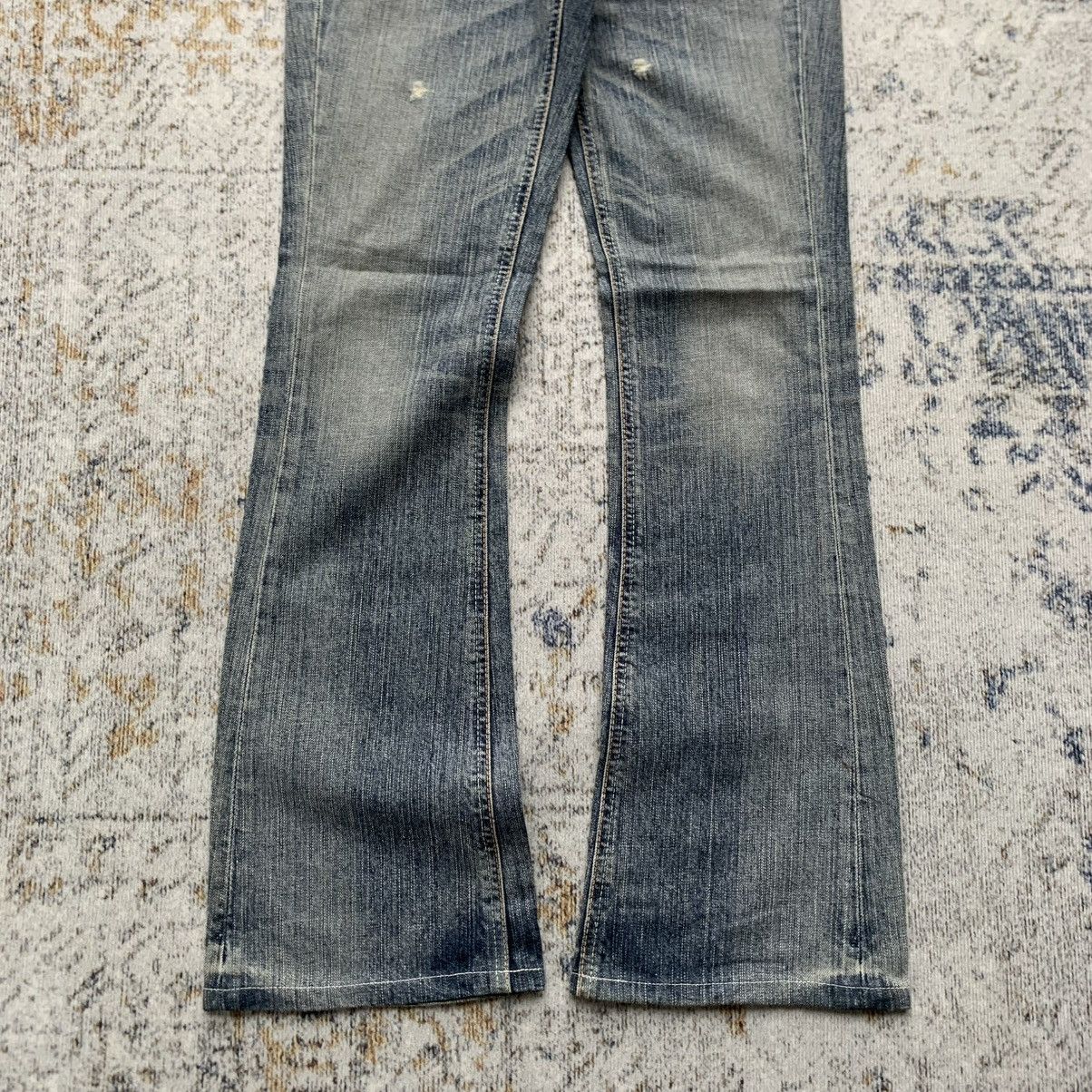 Japanese Brand × Vintage Y2K Rare Japanese Brand Edwin Venus Distressed Flared Jeans Size 28" / US 6 / IT 42 - 6 Thumbnail