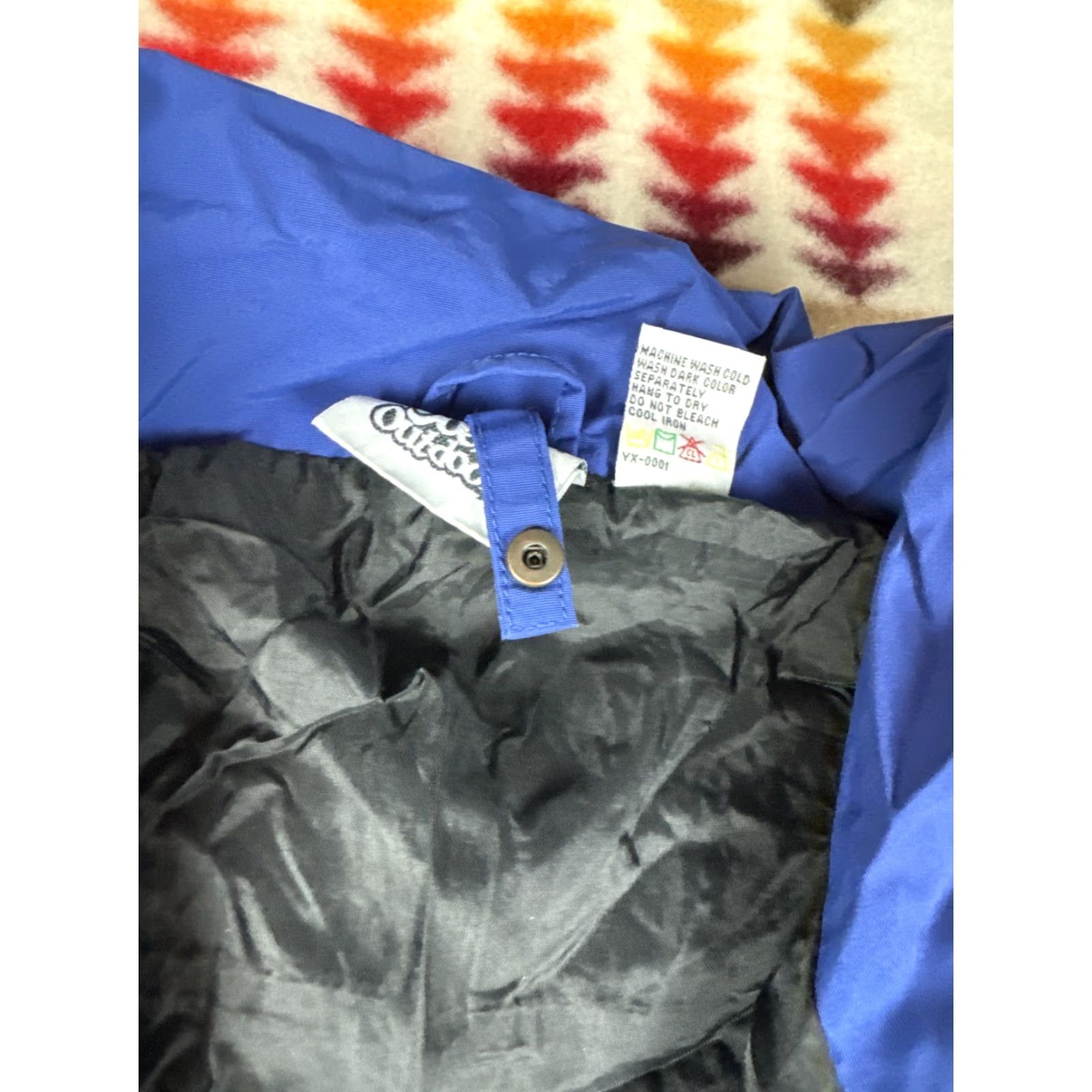 Vintage Joe Outdoors Coat Mens XL Black & Blue Sierratek Parka Rain Jacket Size US XL / EU 56 / 4 - 2 Thumbnail