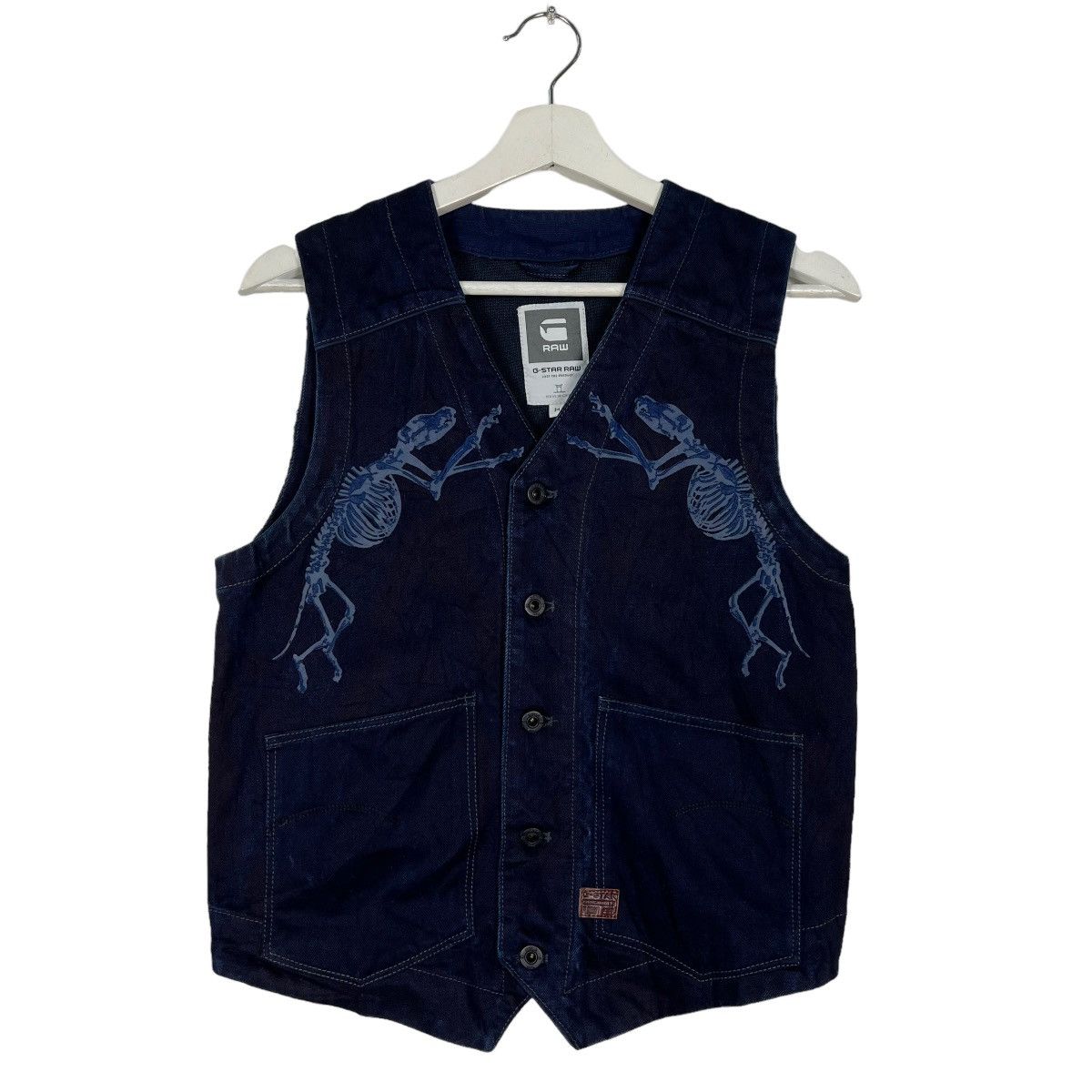 🔥 G STAR RAW INDIGO TANK TOP VEST