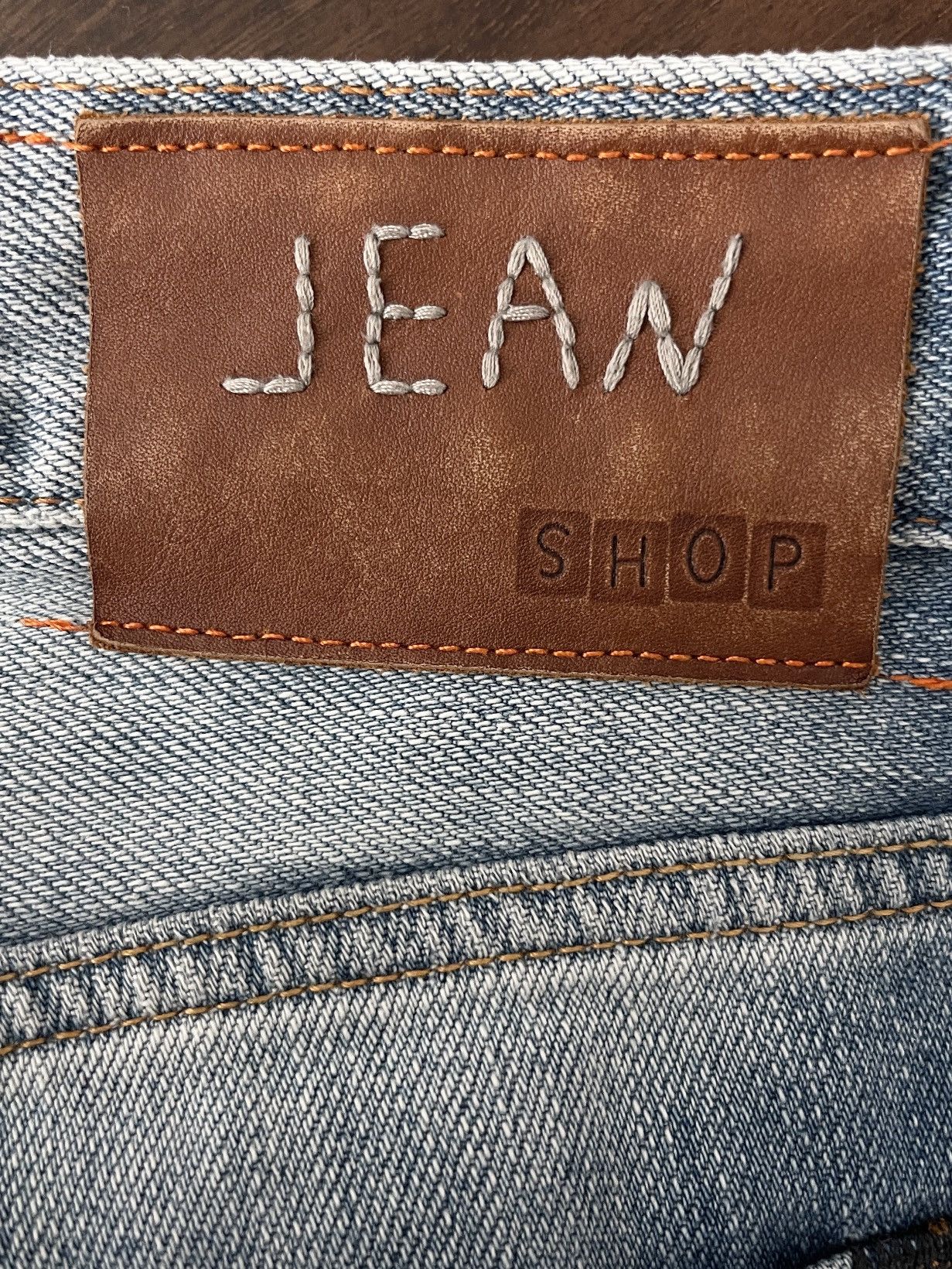 Japanese Brand STEAL! 2000s Jean Shop Distressed Boro Denim Jeans Size US 36 / EU 52 - 9 Thumbnail