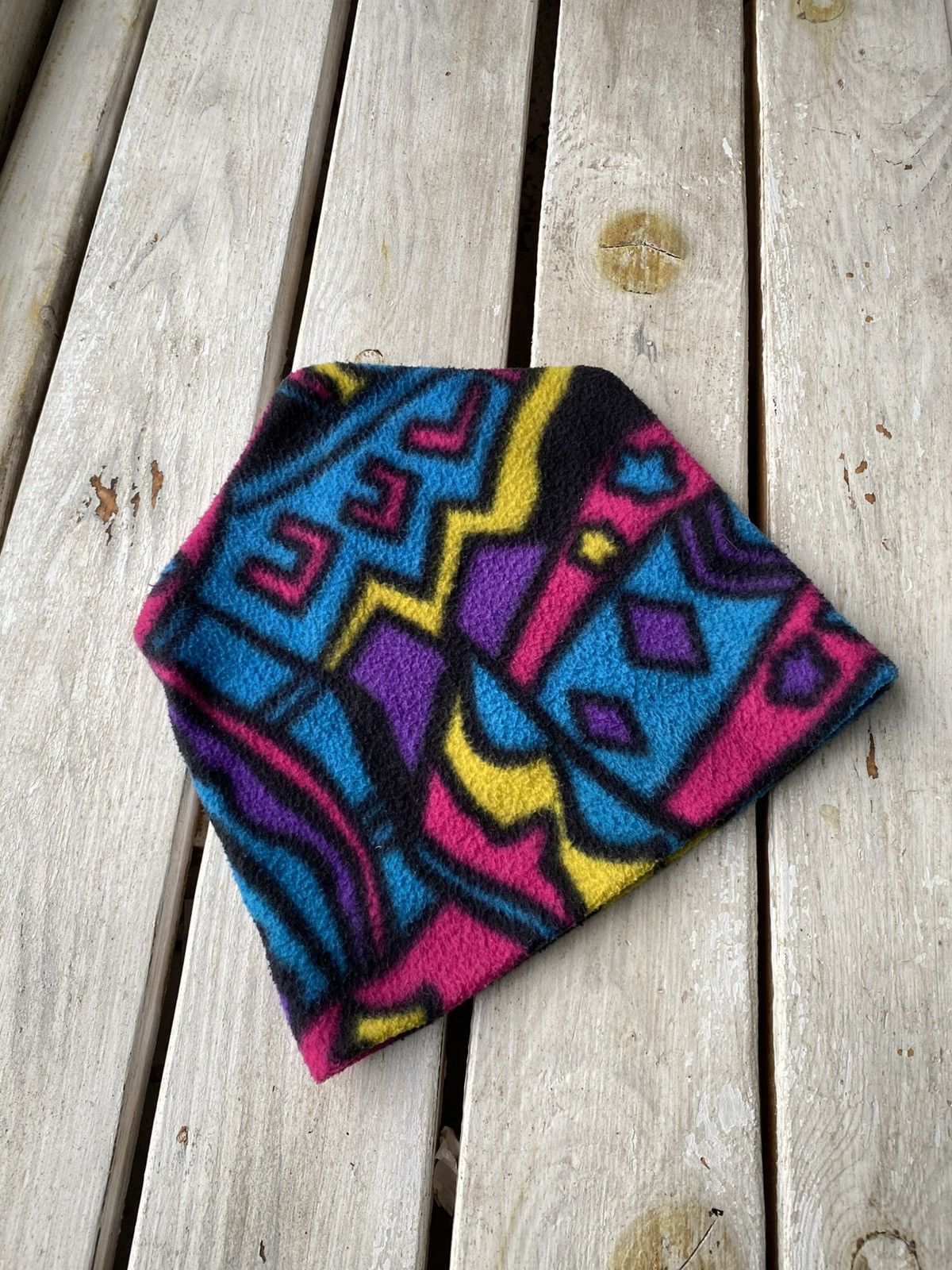 Keith Haring × Vintage Vintage 90s fleece graphic Keith Haring Like Outdoor hat Size ONE SIZE - 1 Thumbnail