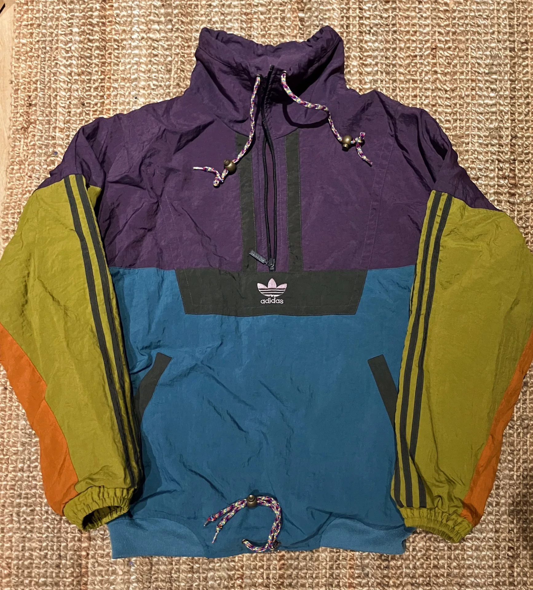 Vintage Vintage Adidas 80s 90s Nylon Jacket Size US L / EU 52-54 / 3 - 1 Thumbnail