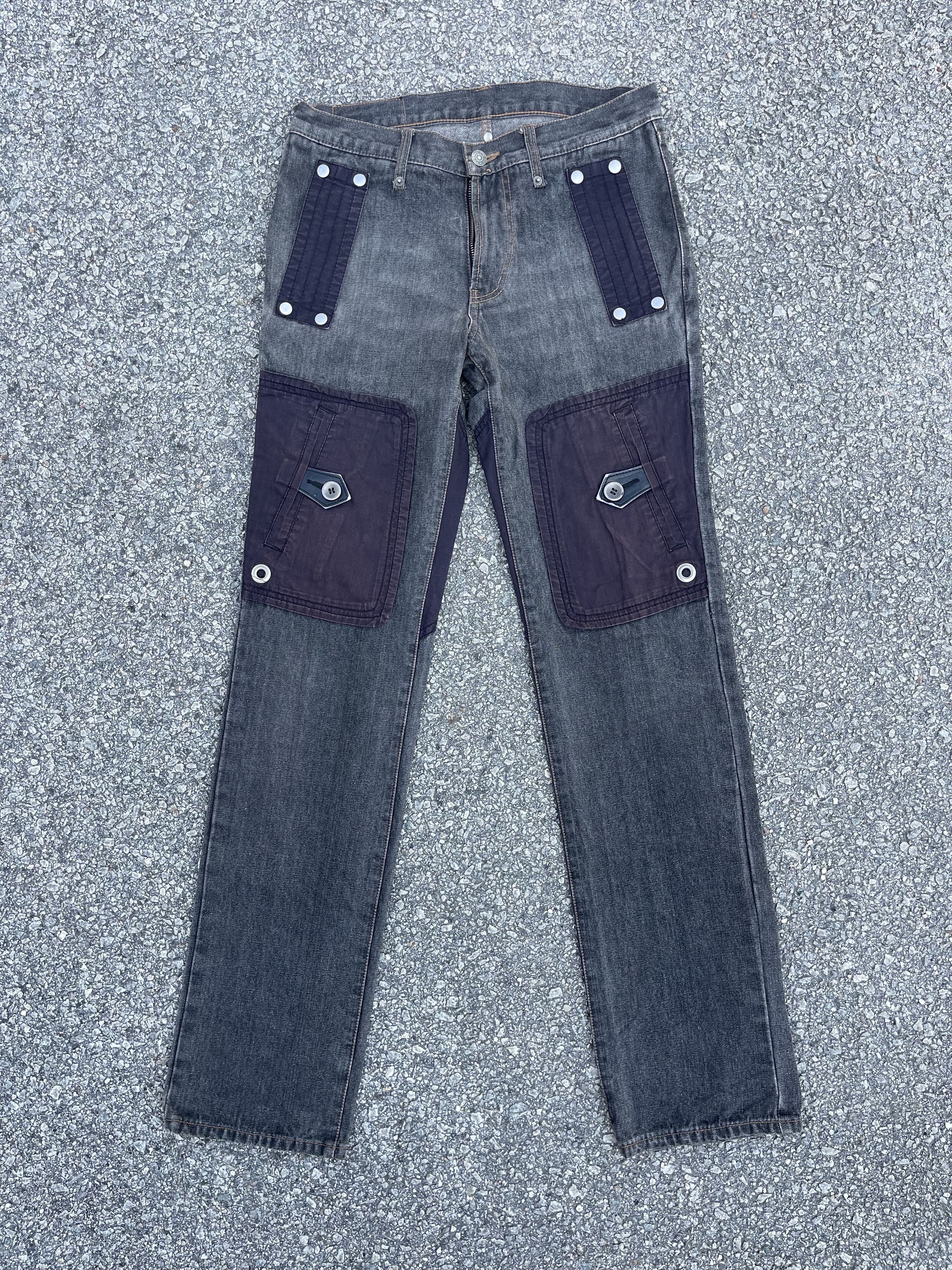 If Six Was Nine × Le Grande Bleu (L.G.B.) × PPFM Vintage PPFM Knee Pocket Faded Style Size US 30 / EU 46 - 1 Thumbnail