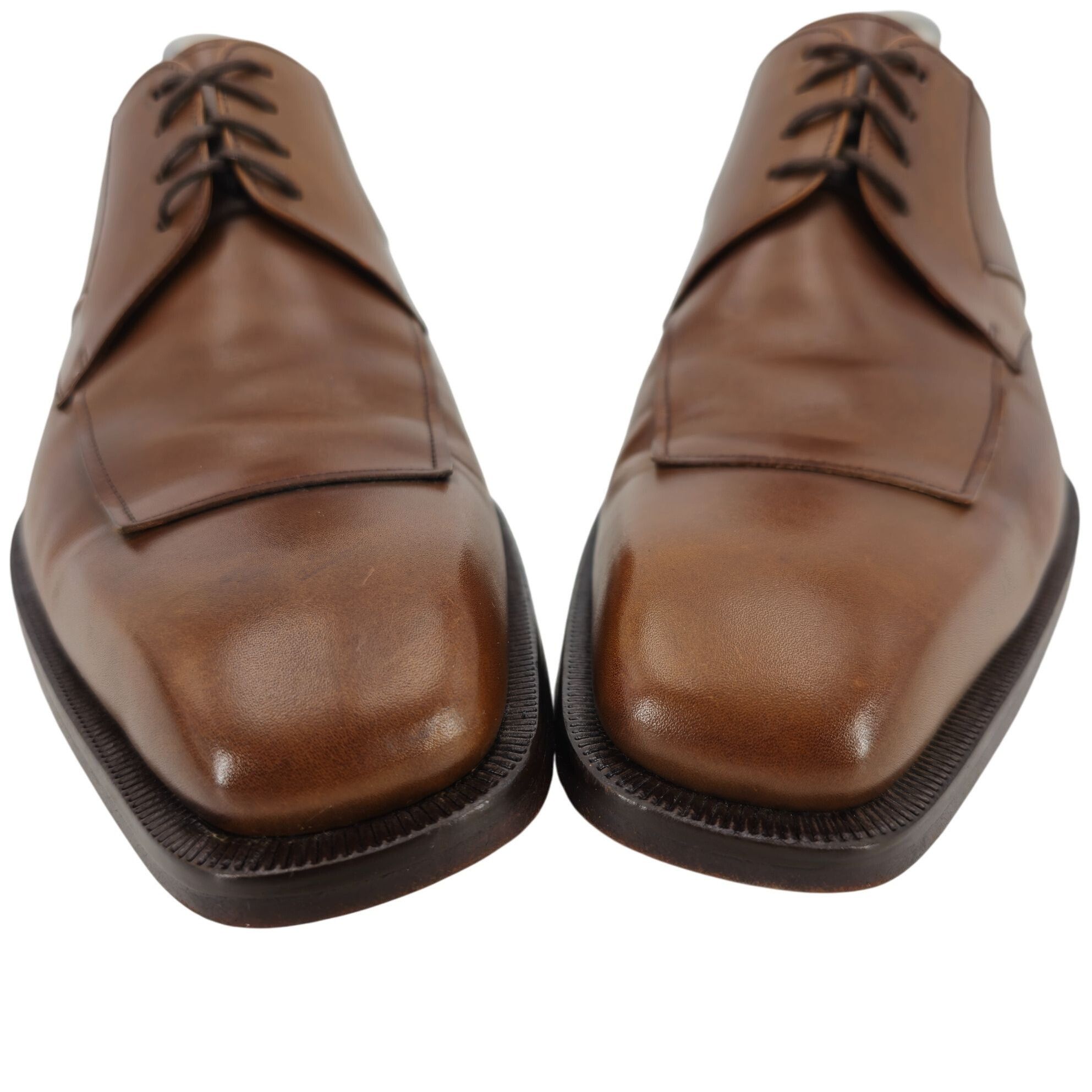 Magnanni Magnanni Spain Dress Shoes Men's 8M Brown Leather Apron-toe Size US 8 / EU 41 - 9 Thumbnail