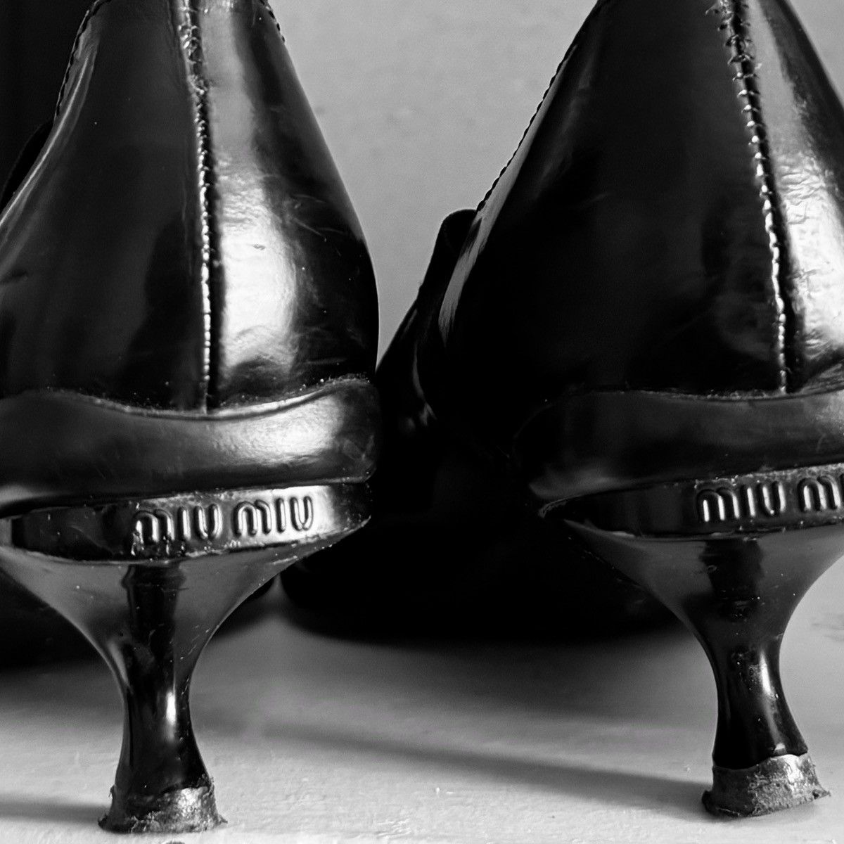Miu Miu Miu Miu 1999 leather kitten heels Size US 7 / IT 37 - 3 Thumbnail