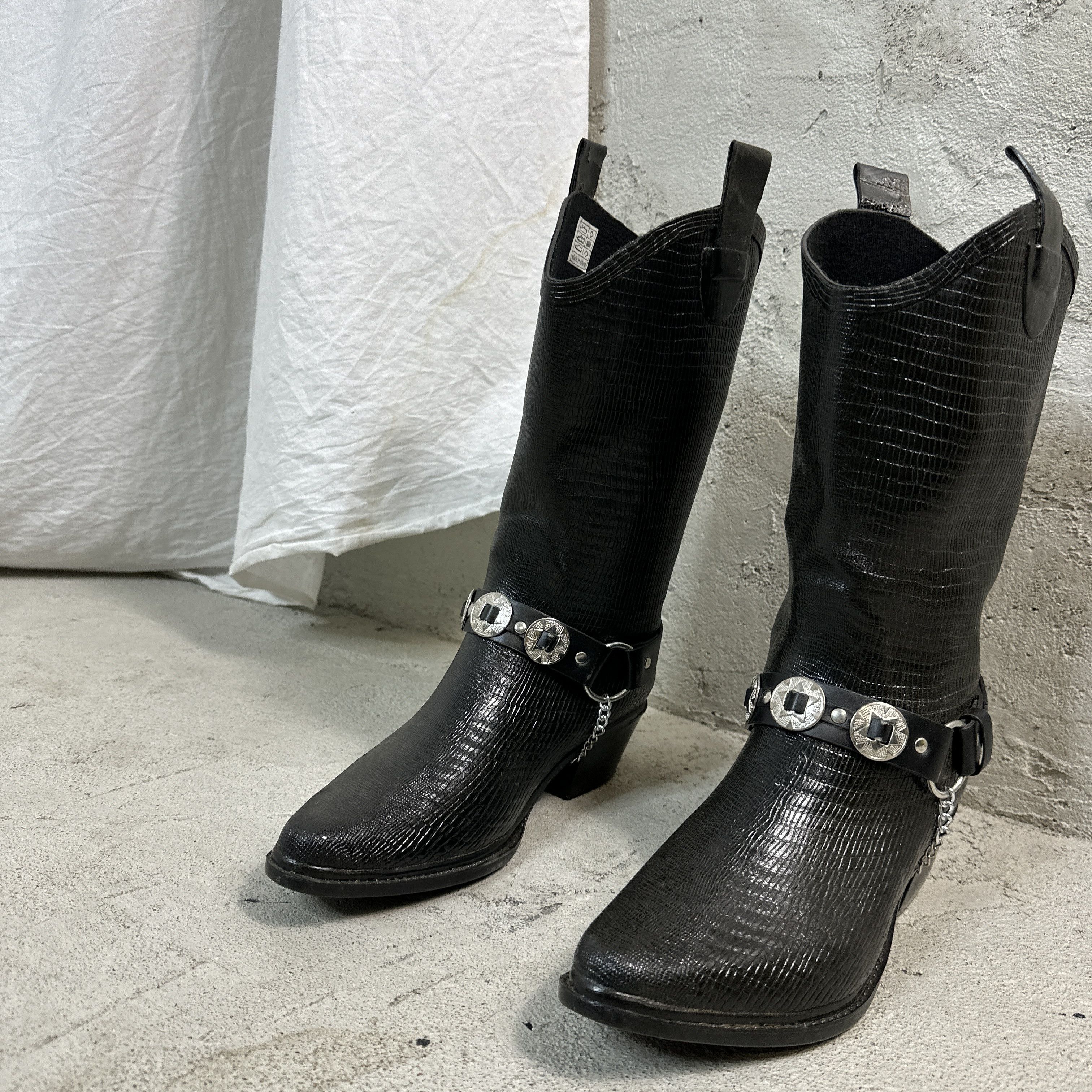 Vintage Shoes Wellingtons Cowboy boots Size US 8 / IT 38 - 3 Thumbnail