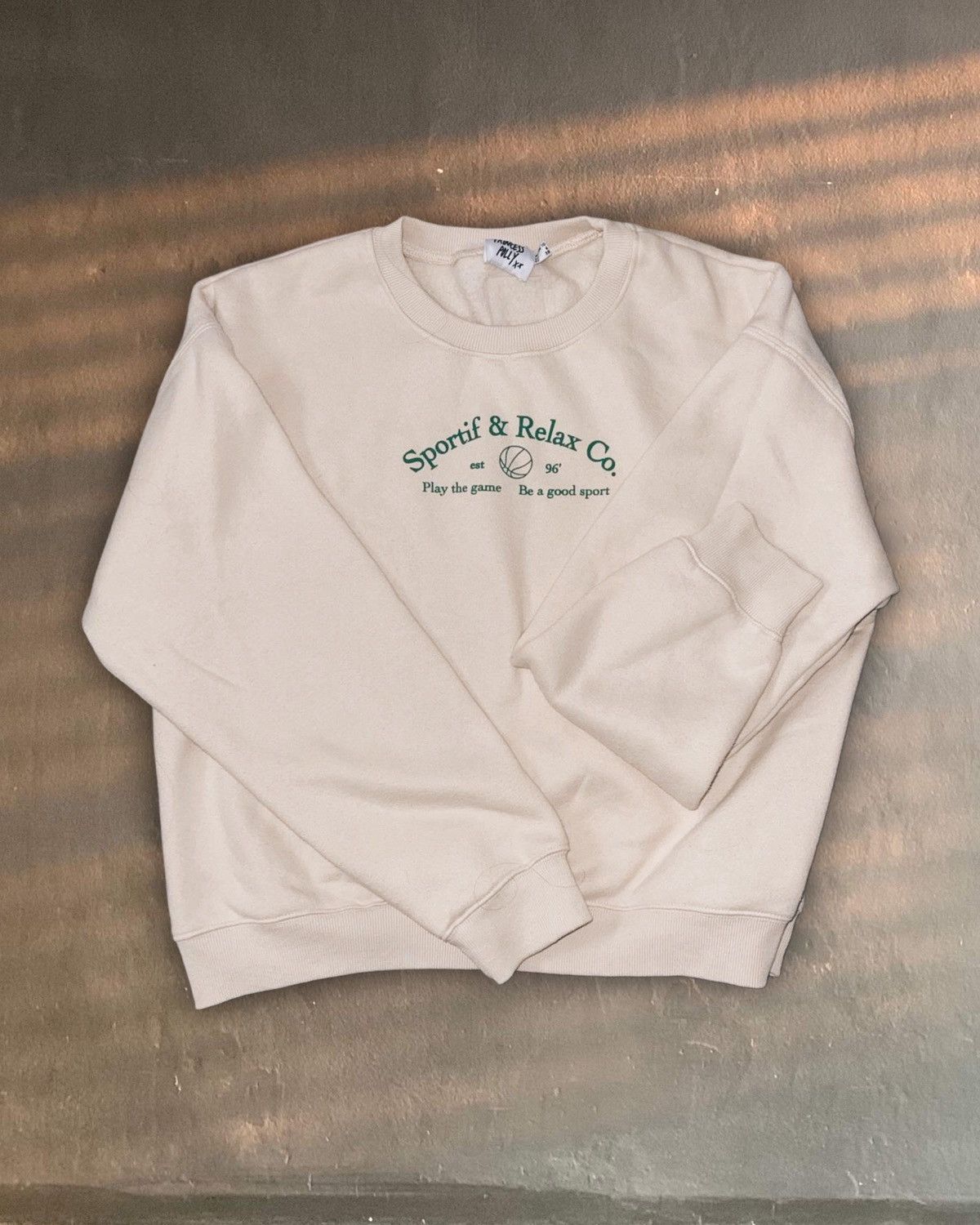 PRINCESS POLLY princess polly mvp oversized crewnec cream sportif off white Size M / US 6-8 / IT 42-44 - 1 Thumbnail