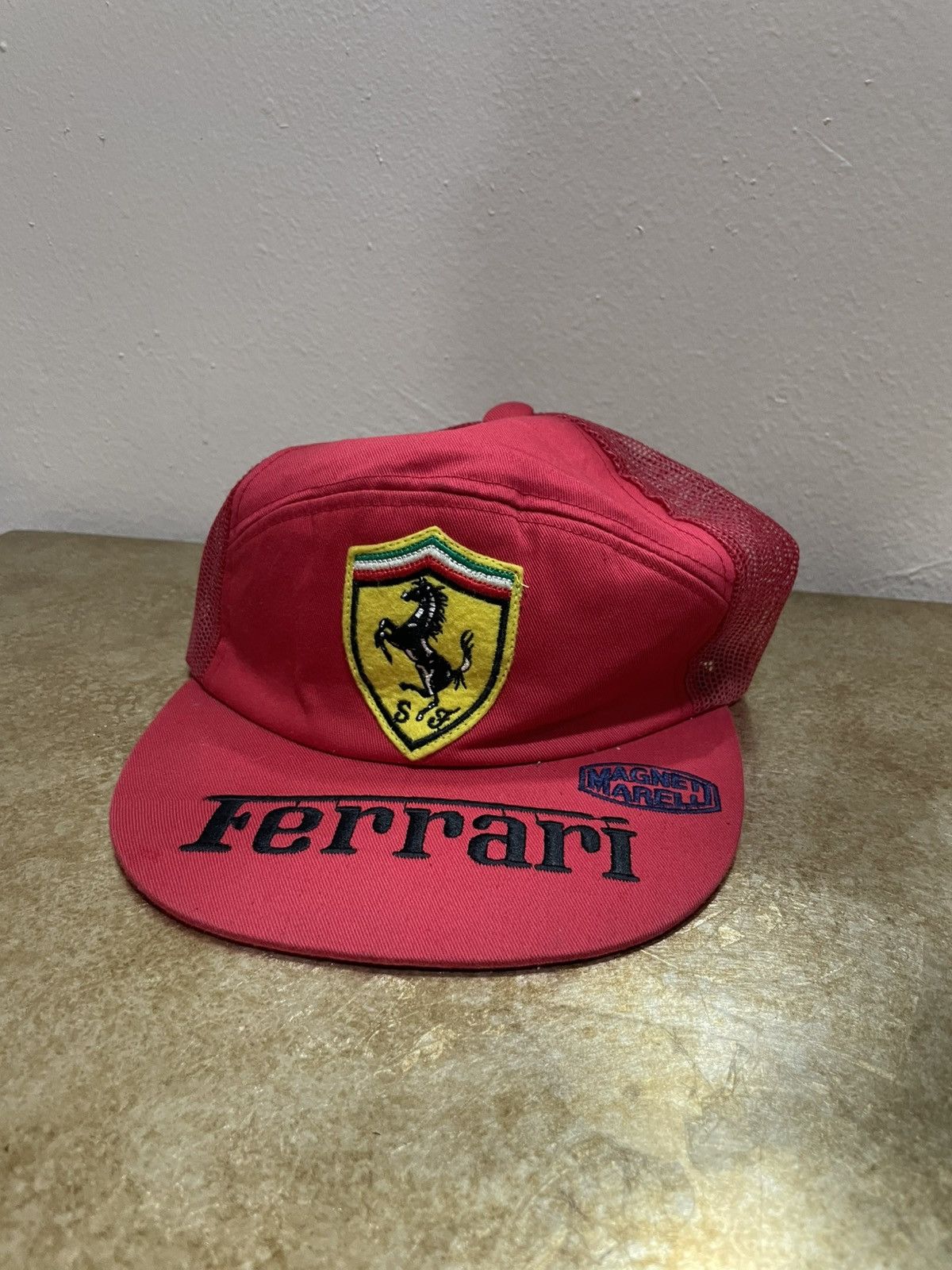 Ferrari Vintage Ferrari Magneti Marelli Trucker mesh embroidery Size ONE SIZE - 1 Thumbnail