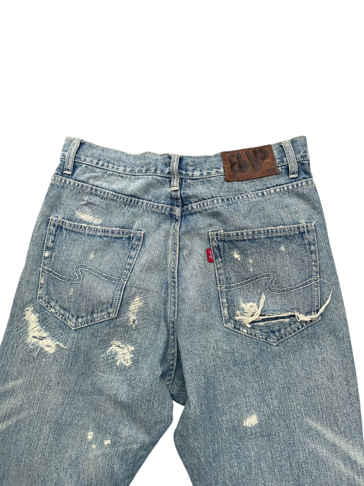 Japanese Brand Bonds & Peace Faded Distresed Jeans Size US 31 - 10 Thumbnail